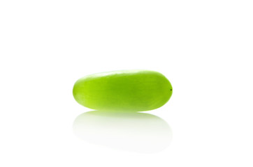 green grape isolate on white background