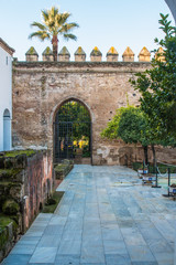 Vistas del Alcázar de los Reyes Cristianos en Córdoba 