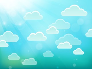 Fototapeta premium Clouds on sky theme 4