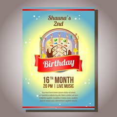 birthday party invitation theme with sweet tart