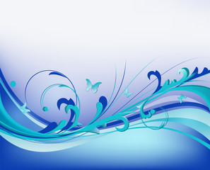 Abstract floral vector illustration