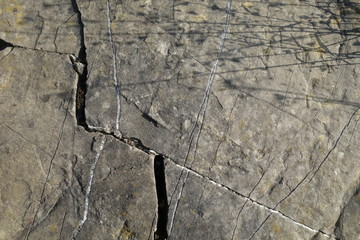 A crack in the stone