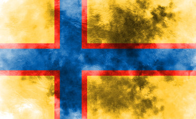  Ingrian grunge flag, Finland dependent territory flag