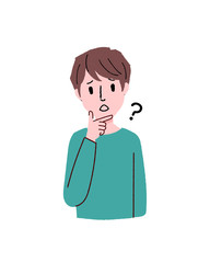 若い男性　ジェスチャー