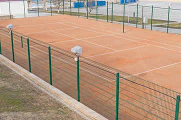 sports ground, close-up