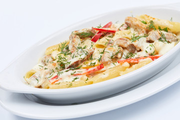 roasted vegetables with meat