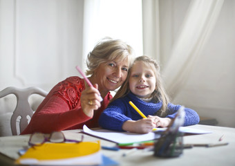 Doing homework together