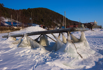 frozen pier
