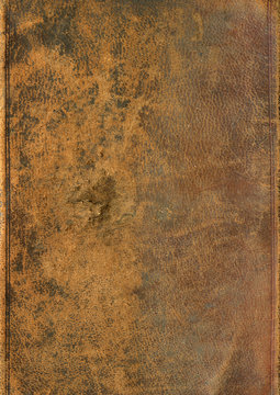 Vintage Worn Leather Texture Background - Late 1700s Retro Rustic Background