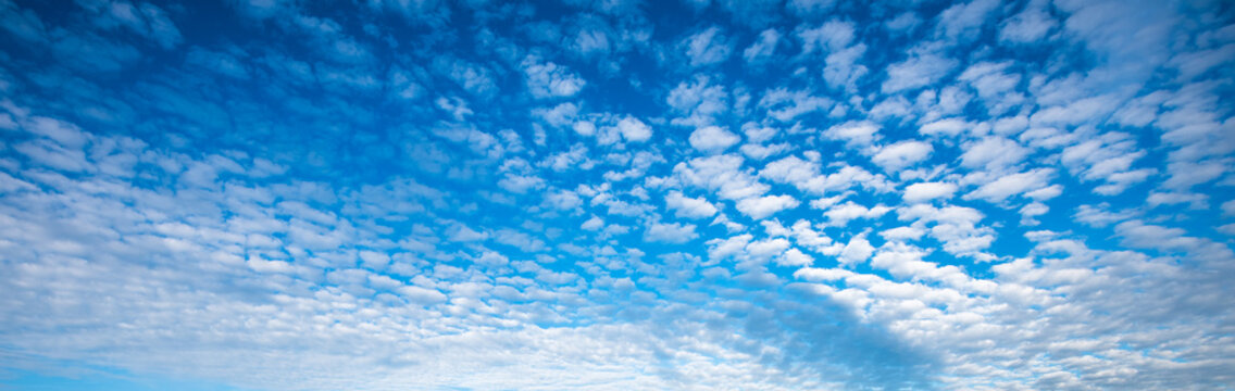blue cloudy sky panorama