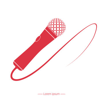 Microphone. Vector illustration