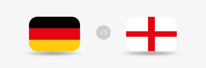 Deutschland gegen England - Flaggen