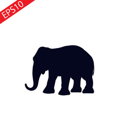 Simple icon elephant.