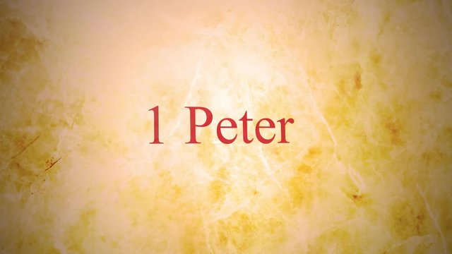 Books of the new testament in the bible series - 1 Peter