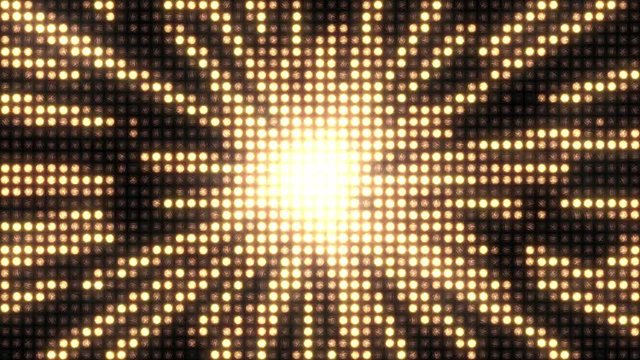 The pattern of the pulsating fireworks.