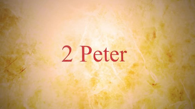 Books of the new testament in the bible series - 2 Peter