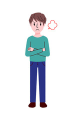 若い男性　ジェスチャー