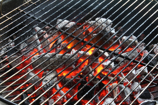 Glowing Coals Of A Braai / Barbecue