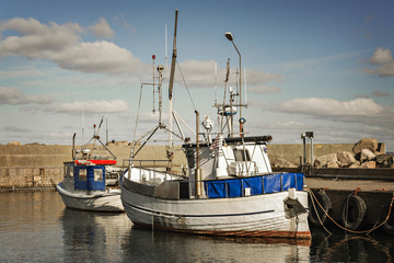 Svanshall village harbour