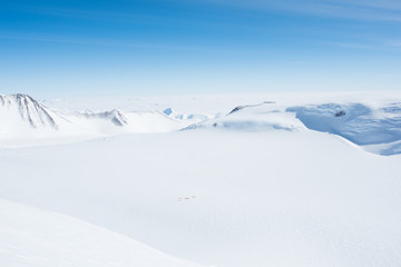 Mt Vinson, Sentinel Range, montagnes Ellsworth, Antarctique
