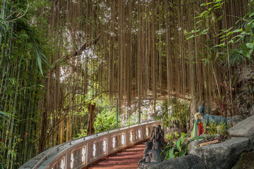 Treppe zum Golden Mount, Wat Saket in  Bangkok - Thailand