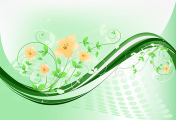 Abstract floral vector illustration