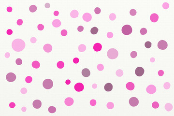 Polka Dot Pattern, Hand drawn oil paint strokes