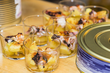 Spanish tapas called pintxos of the Basque country