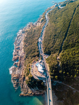 Coastal highway in tuscany