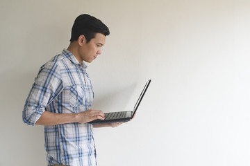 programmer admin working test network internet with white background