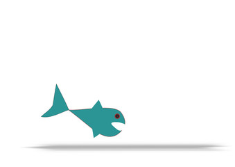 poisson bleu,symbole