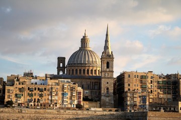 Fototapeta na wymiar Church of Valletta, Malta
