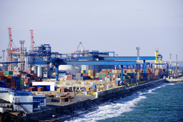 port of Odessa, in summer