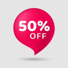 Sale special offer 50% off final reduction vector banner