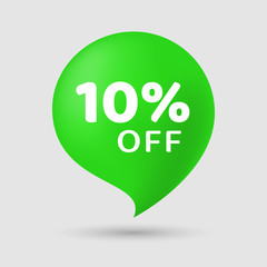 Sale special offer 10% off final reduction vector banner