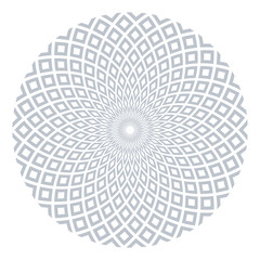 Circle design element. Geometric rotation pattern.