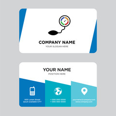 Fototapeta premium pressure sensor business card design template, Visiting for your company, Modern Creative and Clean identity Card Vector Illustration