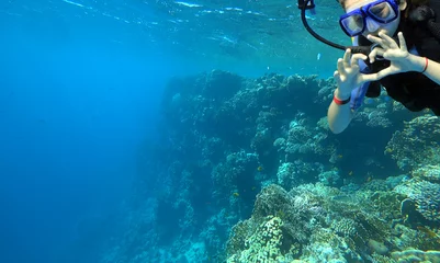 Rolgordijnen meisje duiker © Happy monkey