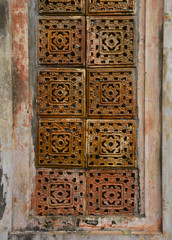 Detail on a gate in the Imperial City, Hue, Vietnam
