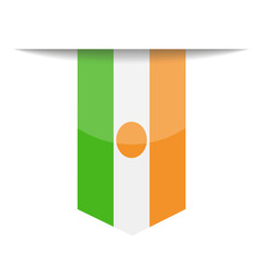 Niger Flag Vector Bookmark Icon