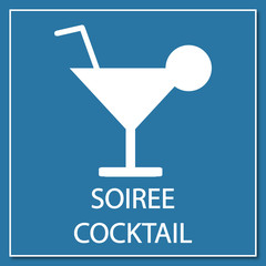 Logo soirée cocktail.