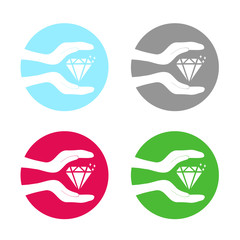 Save diamond sign icon6