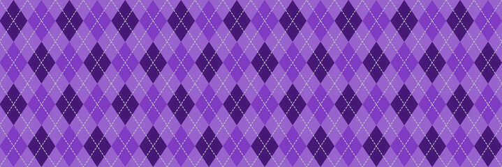 Purple Argyle Banner