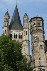 Fototapeta na wymiar Köln, Groß St. Martin,Stapelhausturm, 
