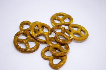 Small salty pretzels