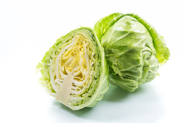 cabbage young green