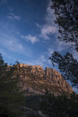 Puig Campana peak west face (1.410m), Finestrat,Costa Blanca, Alicante province, Spain, Europe