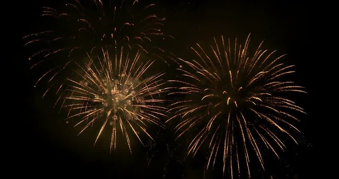 Firework display with sound