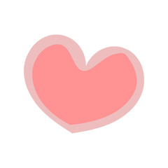 cute heart design icon. love concept. valentine day. vector illustration