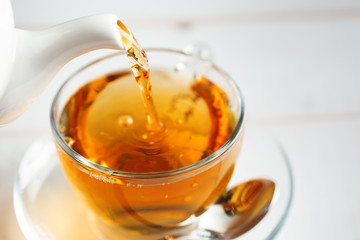 morning tea on the table